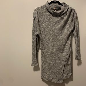 Marled gray sweater dress from Free People